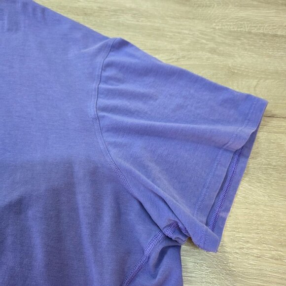 Lululemon Purple Back In Action Boat Neck Short Sleeve Top Womens Size 20 - Picture 13 of 16
